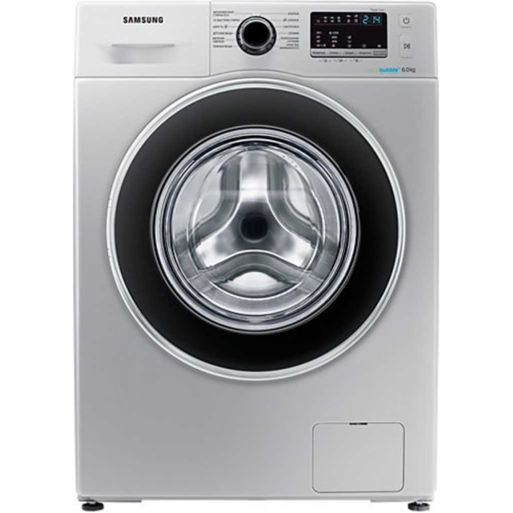 samsung ww60 j4260hs washing machine deep foam front load silver 6kg