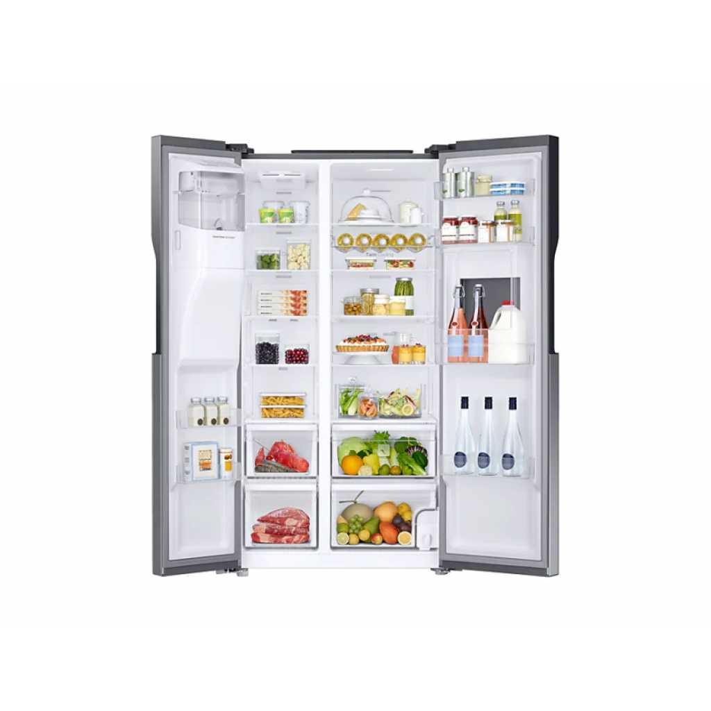 samsungrs51k680sl sbs 547 ltrs easy clean steel 3