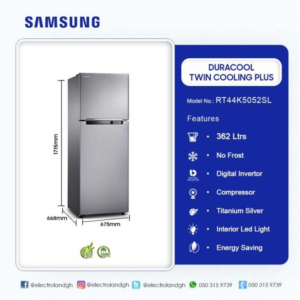 samsungrt44 k5052sl 2 door 440 ltrs inox 2