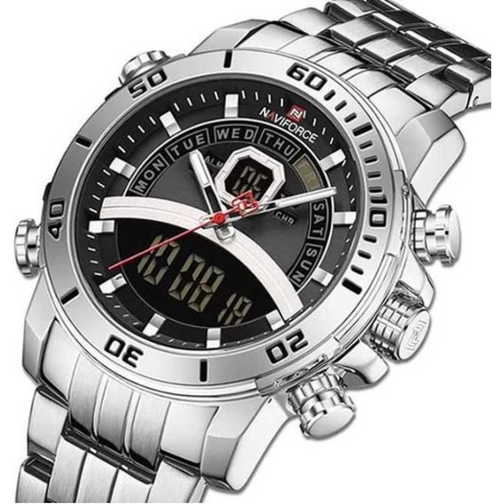 Naviforce Stainless Steel Wrist Watch - Silver 1 07B0D2F4 9BBD 4C2E 8CED 3965E492AAA8