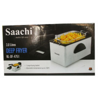 Saachi NL-DF-4751 3.0 Litres Saachi Stainless Steel Electric Deep Fryer - Silver, Black