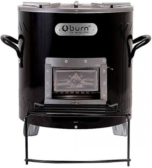 Burn Kuniokoa Efficient FireWood Stove -Black