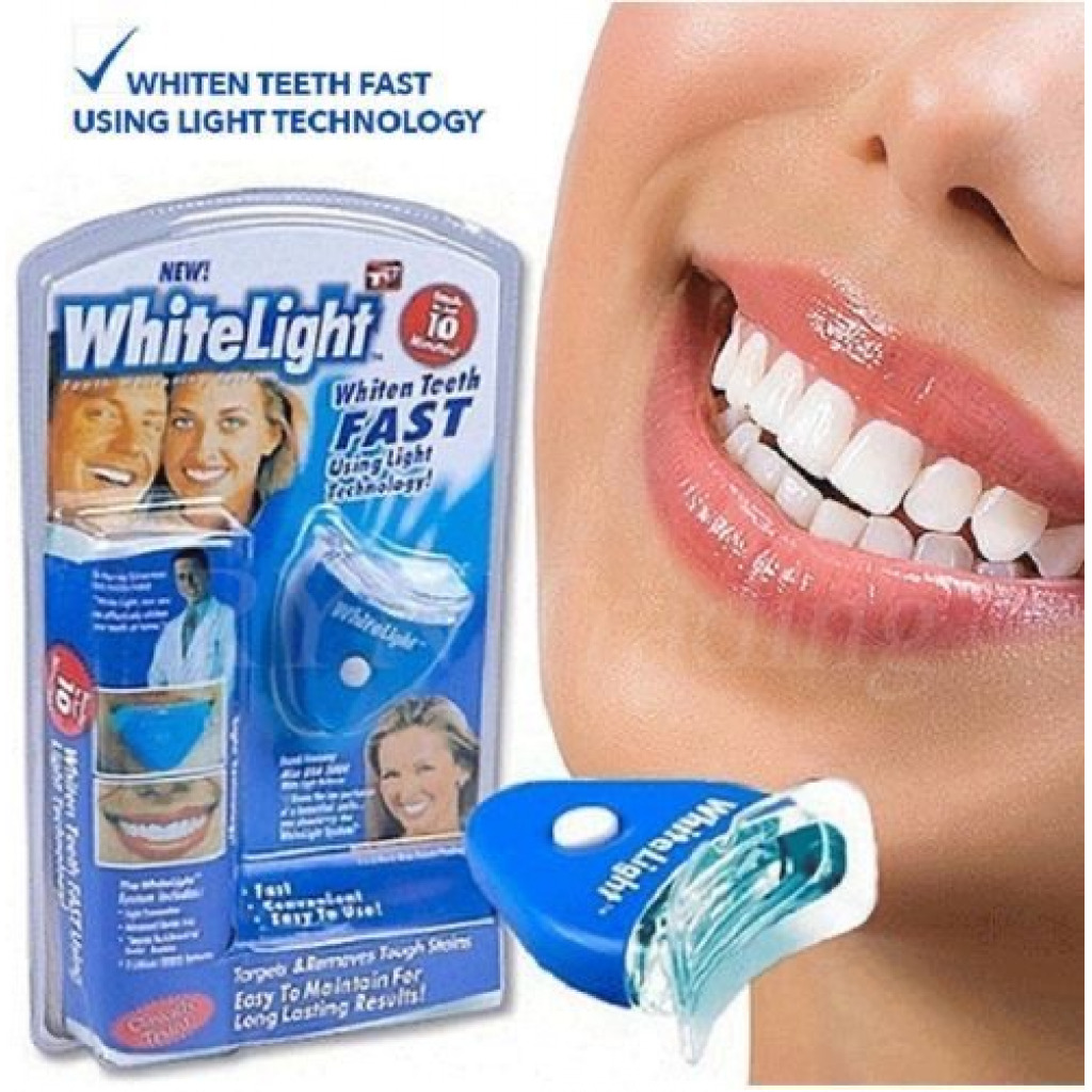 White Light Teeth Whitening Gel System Kit,Tooth Cleaner,Blue