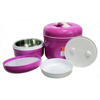 2in1 Plastic Hot and Cool Keeper Food Container - Purple