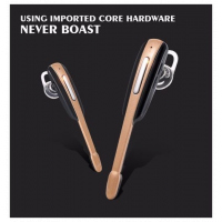 Universal Bluetooth Stereo Headset Music Business Style Headphone Universal Super Cool Wireless Earphone Mic Hands Free - Black,Silver