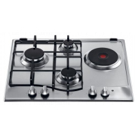 Ariston PC-631 X Built In Gas & Electric Hob Stainless Steel - Silver