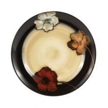 24 Piece Flowered Design Dinner Set -Cream Dinnerware Sets