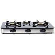 Saachi Triple Burner Gas Stove - Black