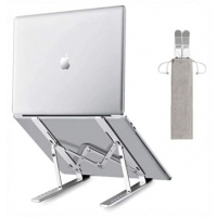 7 Level Adjustable Portable Laptop Stand - Silver