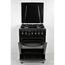 Kings Full Gas Cooker 4 Gas Burners 50x60cm 4TTE-5640BLK; Gas Oven, Black