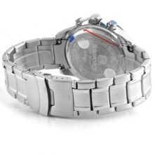 Naviforce Stainless Steel Men's Wrist Watch - Silver