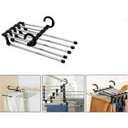 5 In1 Foldable Trousers/Pants Hanger Rack-Black