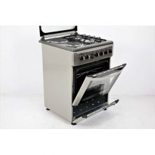 Kings Cooker 2 Gas Burners + 2 Electric Plates 60x60cm 4TTE-6622TI/SD, With Rotisserie - Marble Grey