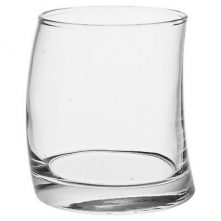 6 Pieces Of Curved Whisky Glasses - Colorless