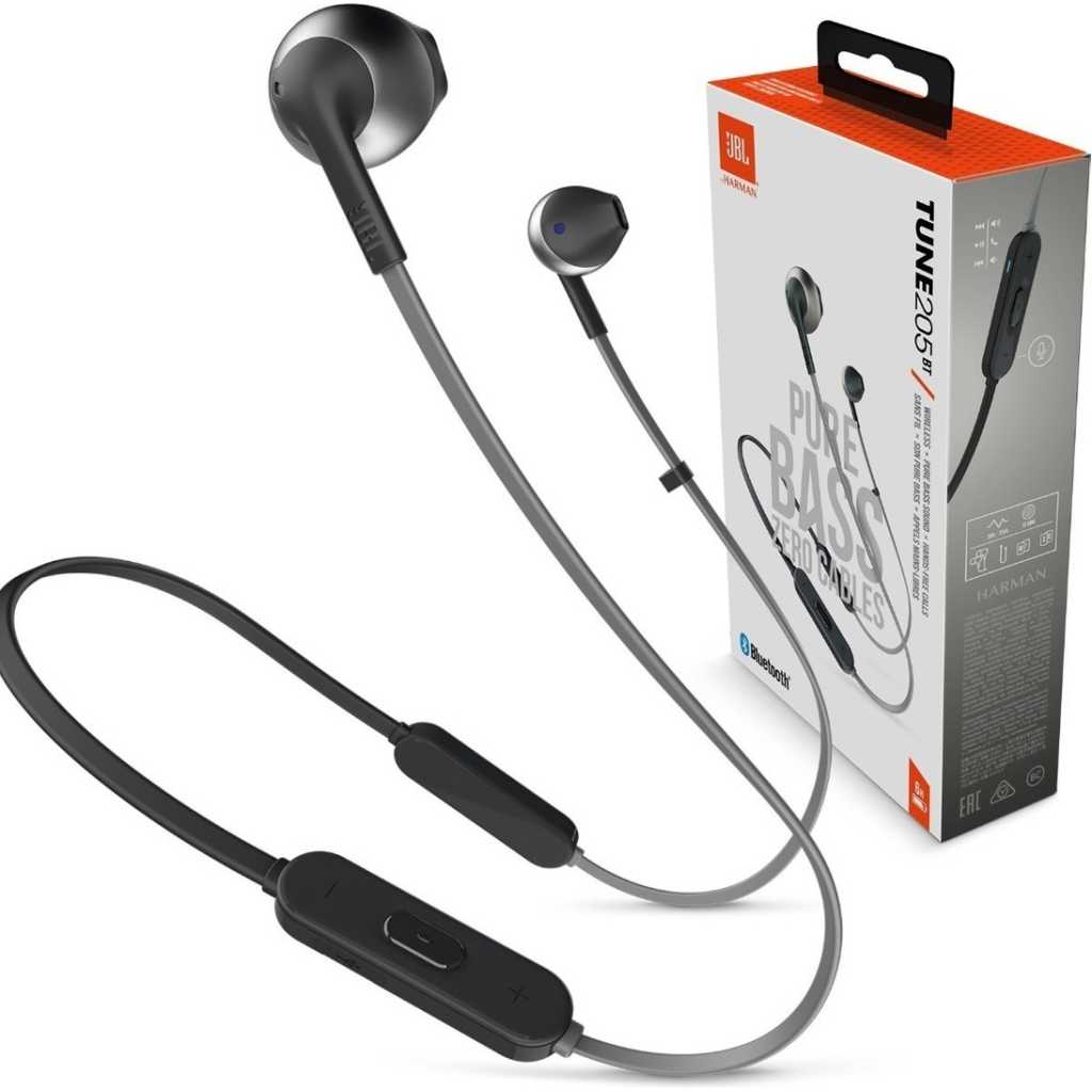 Jbl TUNE 205BT Wireless Earbud Headphones - Black