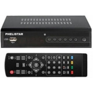 Phelister Free To Air Decoder DVB T2 Terrestrial – Black Satellite TV Equipment