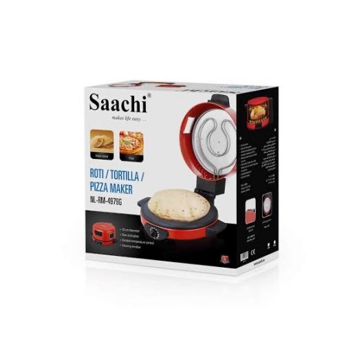 Saachi 30cm Roti, Tortilla, Pizza Maker, NL-RM-4979, Red