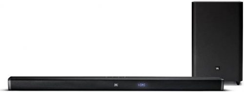 JBL Bar 2.1 Deep Bass, Dolby Digital Soundbar with Wireless Subwoofer for Extra Deep Bass, 2.1 Channel Home Theatre with Remote, JBL Surround Sound, HDMI ARC, Bluetooth & Optical Connectivity (300W)