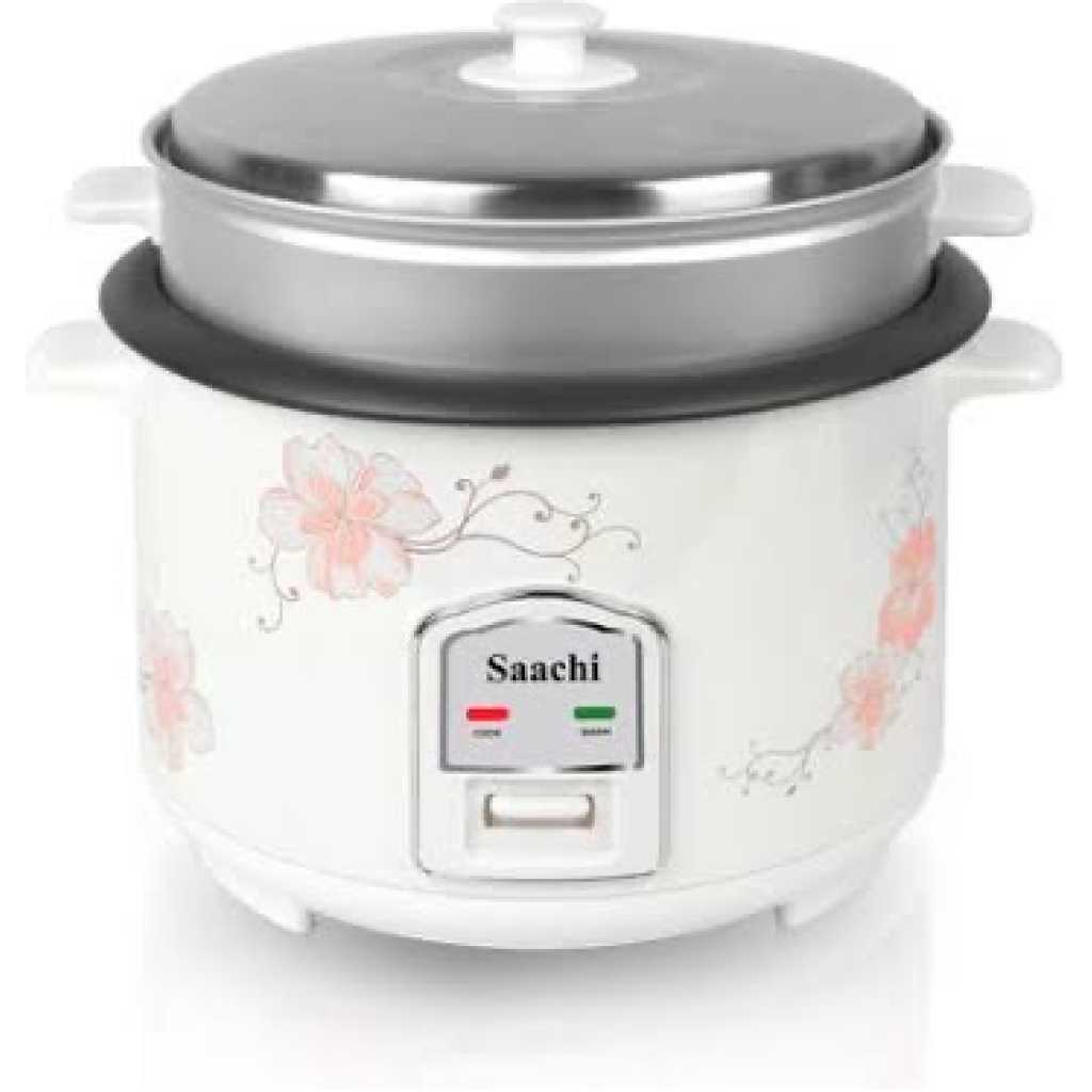 Saachi NL-RC-5175 2.2 Litre Rice Cooker, Steamer, White