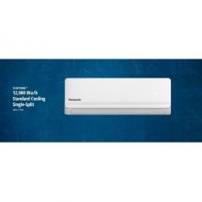 Panasonic 18000 BTU Wall Split Air Conditioner AC R410 Gas, Turbo Cooling, Dehumidification, Auto Restart, Eco Mode & Timer - White