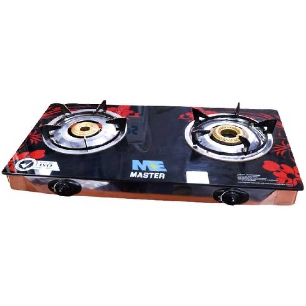 Master ME2GB- Gas Stove 2 Burners - Red, Black