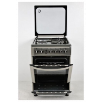 Kings Cooker 2 Gas Burners + 2 Electric Plates 60x60cm 4TTE-6622TI/SD, With Rotisserie - Marble Grey