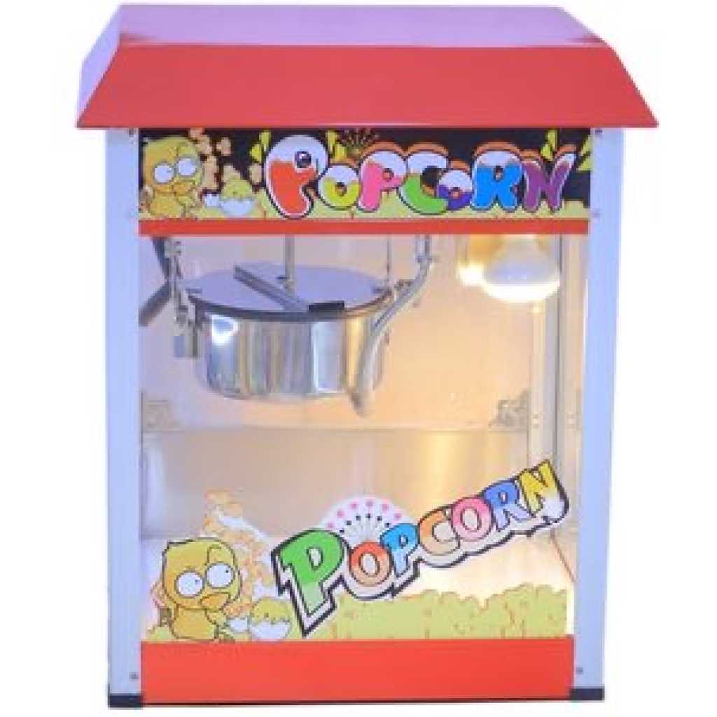 Electric Popcorn Machine - Red