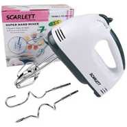 Scarlett 7-Speed Scarlett Hand Mixer, Egg Beater,White