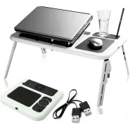 Foldable & Portable Laptop Table Stand - White