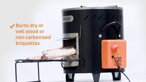 Kuniokoa Turbo Firewood Super Efficient Stove - Black