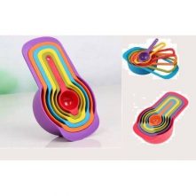 6 Piece Kitchen Measuring Spoons and Cup Set - Multi-color