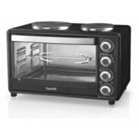 Saachi NL-OH-1946HPG 45 Litres Electric Oven Cooker With 2 Hot Plates- Black