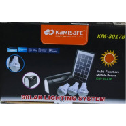 Kamisafe KM-8017 Lighting Solar Kit – Black Flashlights