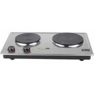 Winningstar Portable Electric Stove Double Burner 1500W Hot Plate Coil(Silver)