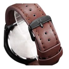 Naviforce Faux Leather Strapped Watch - Brown