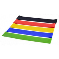 5 Piece Fitness Exercise Resistance Band Belt,Multi Colours