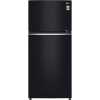 LG 506-Litres Fridge GN-C702SGGU; Black Curved Glass Top Freezer Refrigerator , Net Capa (506),with Inverter Linear Compressor & DoorCooling+