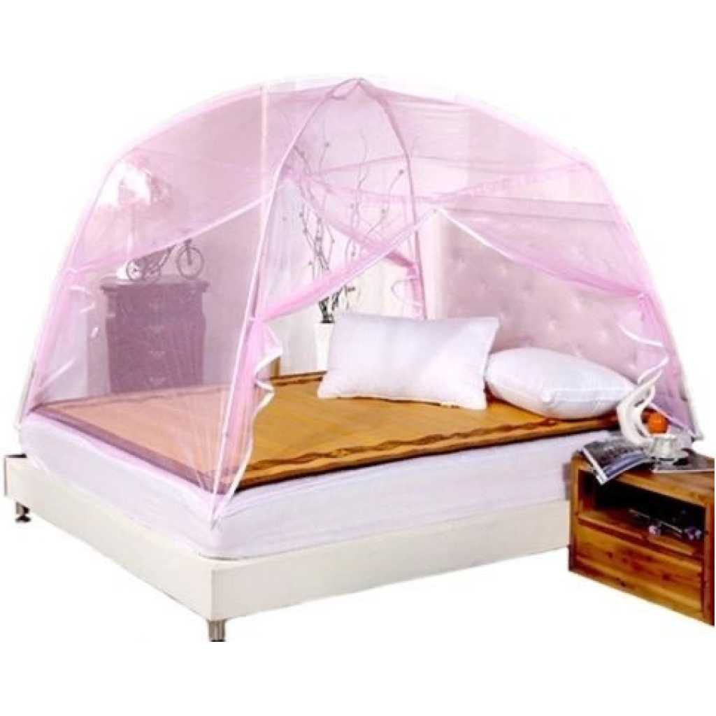 Tent Folding Mosquito Net - Pink design may vary