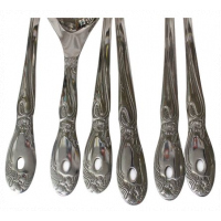 7 Piece Kitchen Tool Cooking Utensils/Serving Spoons-Silver