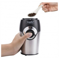 Sonifer Portable Electric Coffee Grinder Maker Beans Mill Herbs Nuts,Sliver