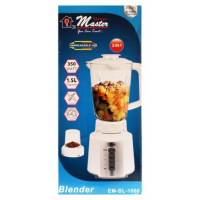 Electro Master EM-BL-1066 Unbreakable Jar Blender - 1.5L White