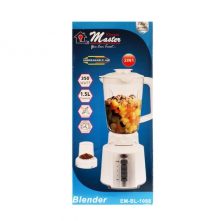 Electro Master EM-BL-1066 Unbreakable Jar Blender - 1.5L White