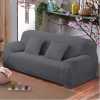 1,2,3 Seater Sofa Slipcover Stretch Elastic Couch Protector Fit Set -Grey