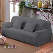 1,2,3 Seater Sofa Slipcover Stretch Elastic Couch Protector Fit Set -Grey Sofa Set Covers