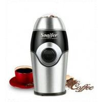 Sonifer Portable Electric Coffee Grinder Maker Beans Mill Herbs Nuts,Sliver