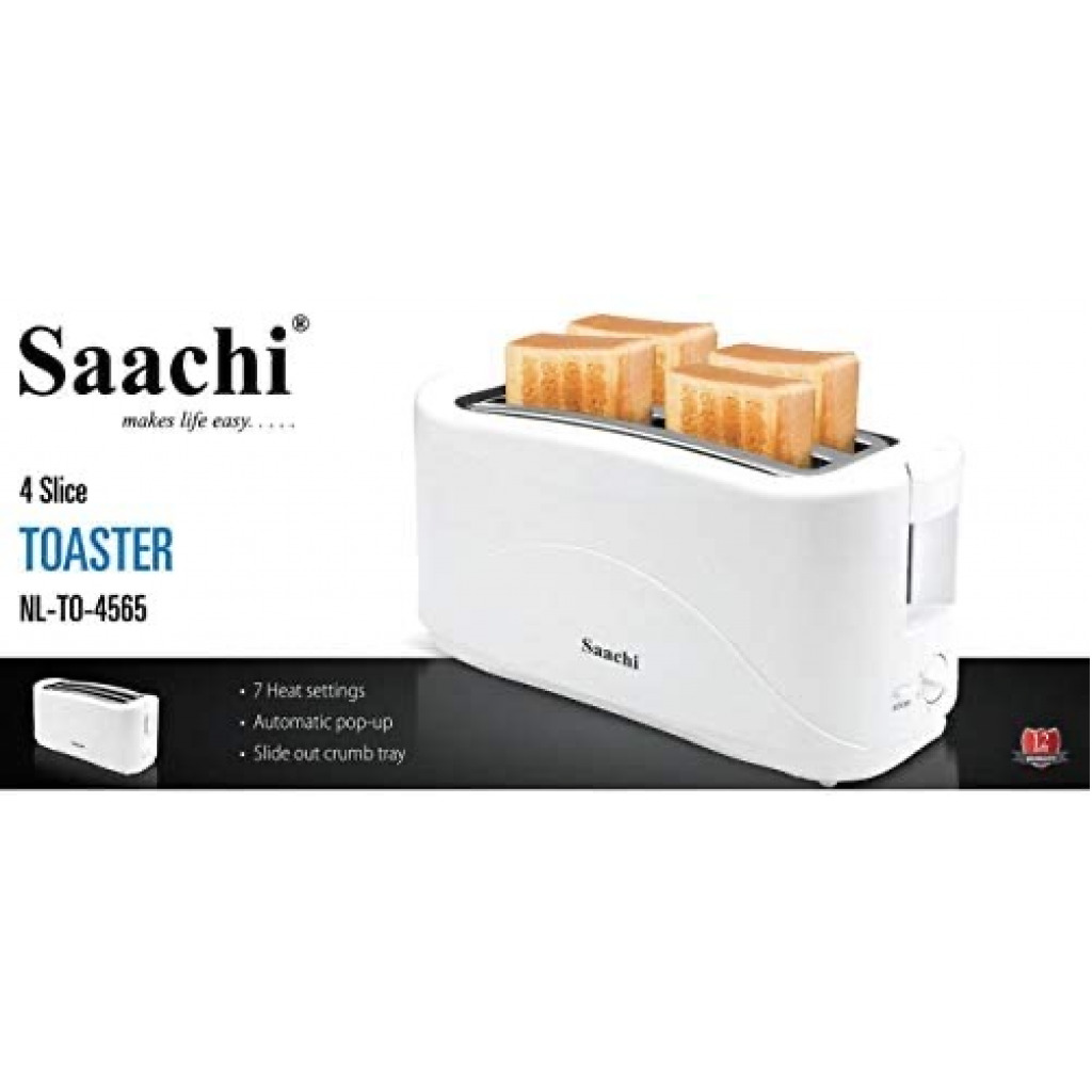 Saachi 4-Slice Toaster NL-TO-4565, WHITE