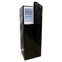 CHiQ 260 Liters Double Door Fridge, 260L - Black