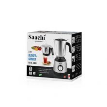 Saachi NL-BL-4396S 2 Speed Control Blender,Grinder, 2Litre-Silver Countertop Blenders