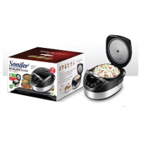 Sonifer 5 Litre Digital Smart Steam Multifunction Rice Cooker, Black