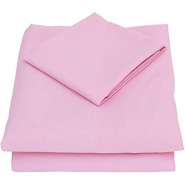 Double Cotton Bedsheets with Two Pillowcases – Pink
